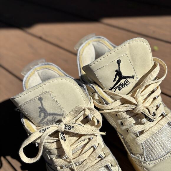 Nike Air Jordan 4 Retro OFF WHITE Sail CV9388-100 Size 8.5 Sneakers Shoes main image 7